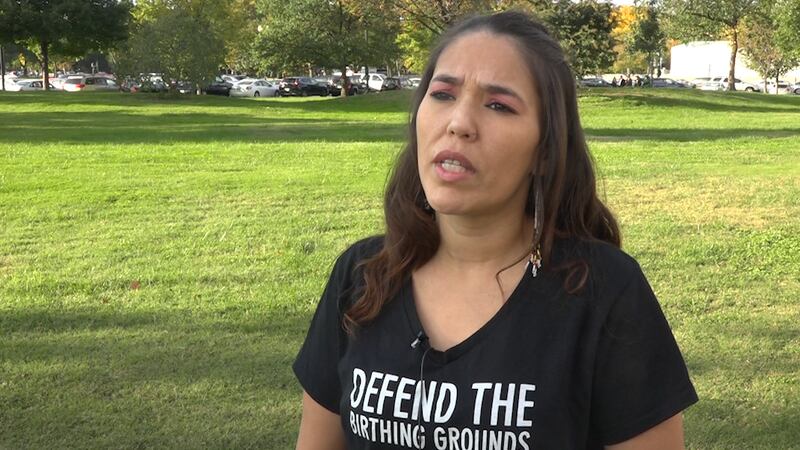 Bernadette Dementieff says the livelihood of the Gwich'in people is at stake with the proposal...