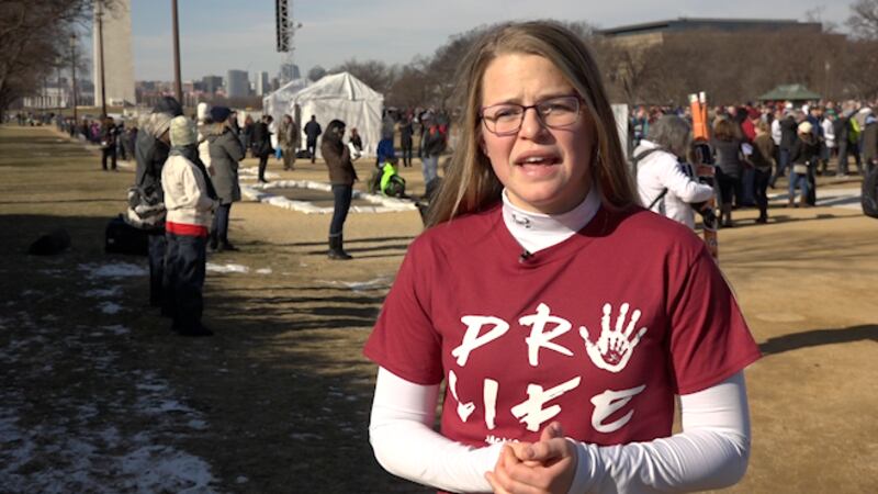 Katie French made the 1300 mile journey from South Dakota State University to join in on the...