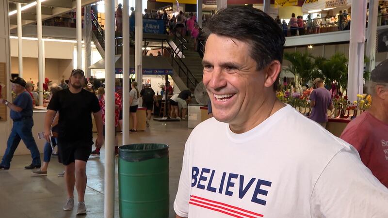 GOP longshot candidate Ryan Binkley at the Iowa State Fair